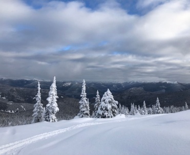 Szczyrk zimą &ndash; ośnieżone drzewa i panorama Skrzycznego